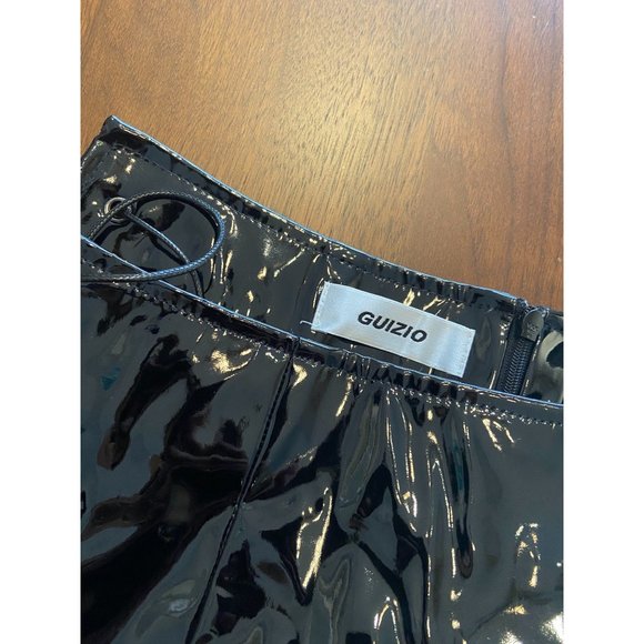 Danielle Guizio DG Devoiler Black Lace-Up Mini Skirt Women's X-Small - Picture 9 of 14